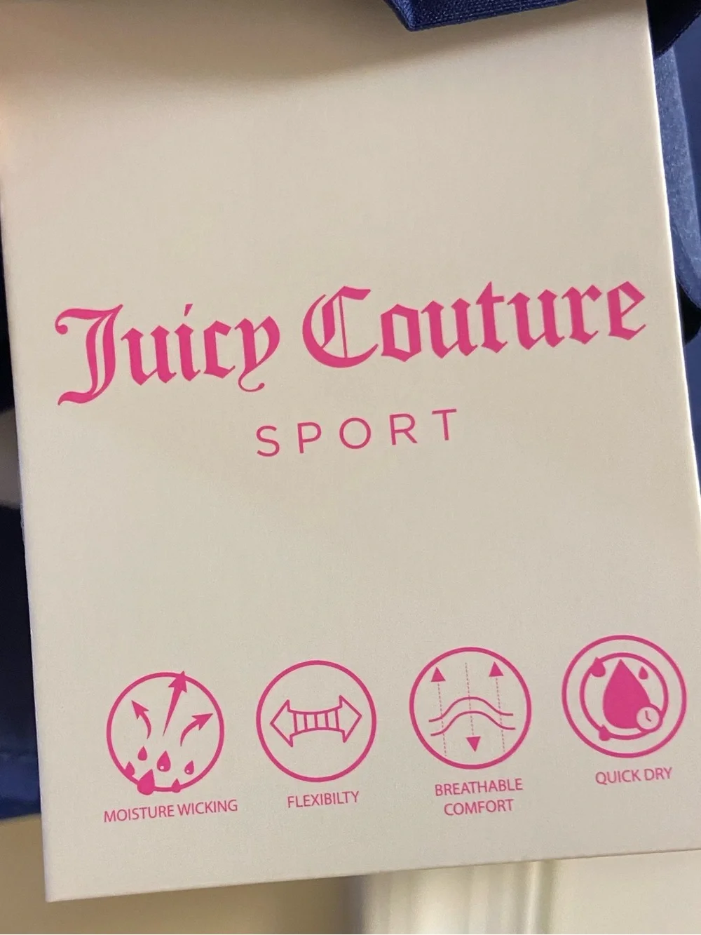 Juicy Couture Sport Pleated Tennis Skirt and Sports Bra Set Navy XL NWT